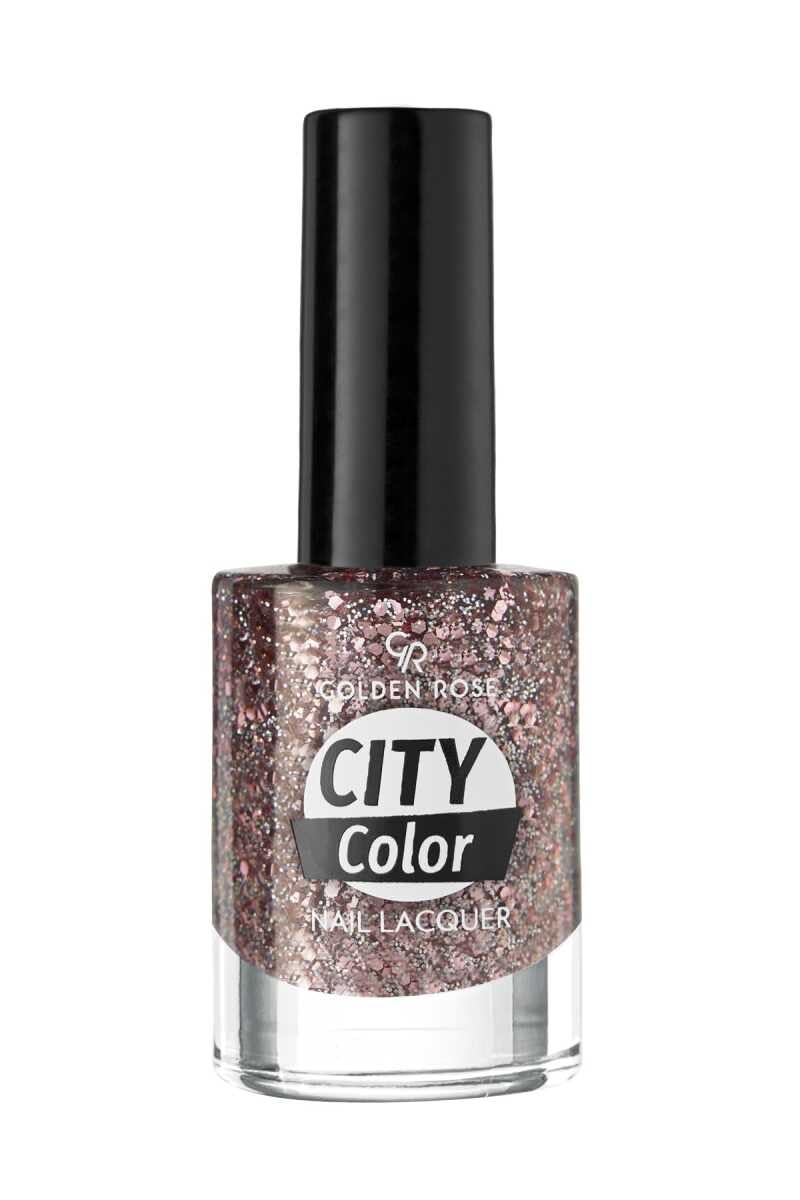 Golden Rose City Color Nail Lacquer Glitter No:112 - Oje