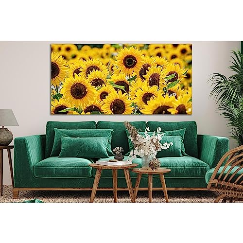 Toile tournesols 120x60 cm tableau decoration murale ZELLART SL691