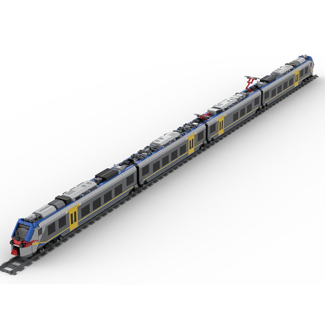 Italienisches ETR104-Elektrotriebzug-Modellset aus Ziegelsteinen (statische Version/4272 Teile)