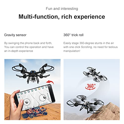 Smart-mini-drone-with-4k-HD-dual-camera-aerial-aerial-vehicle-Suitable-for-adult-beginners-children-foldable-remote-control-night-flight-quadcopter-flight-toys-Blue