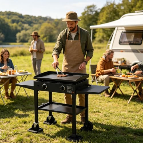 Kit nivelador para parrilla y plancha: accesorios de 8 piezas antideslizantes para fogata 3
