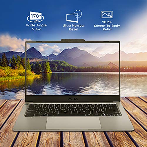 Image of AVITA LIBER NS14A8INF541-SG 14-inch (35.56cm) Thin and Light Laptop (10th Gen Core i5-10210U /8GB /256GB SSD /Window 10 Home /Backlit Keyboard /Fingerprint Sensor), Space Grey