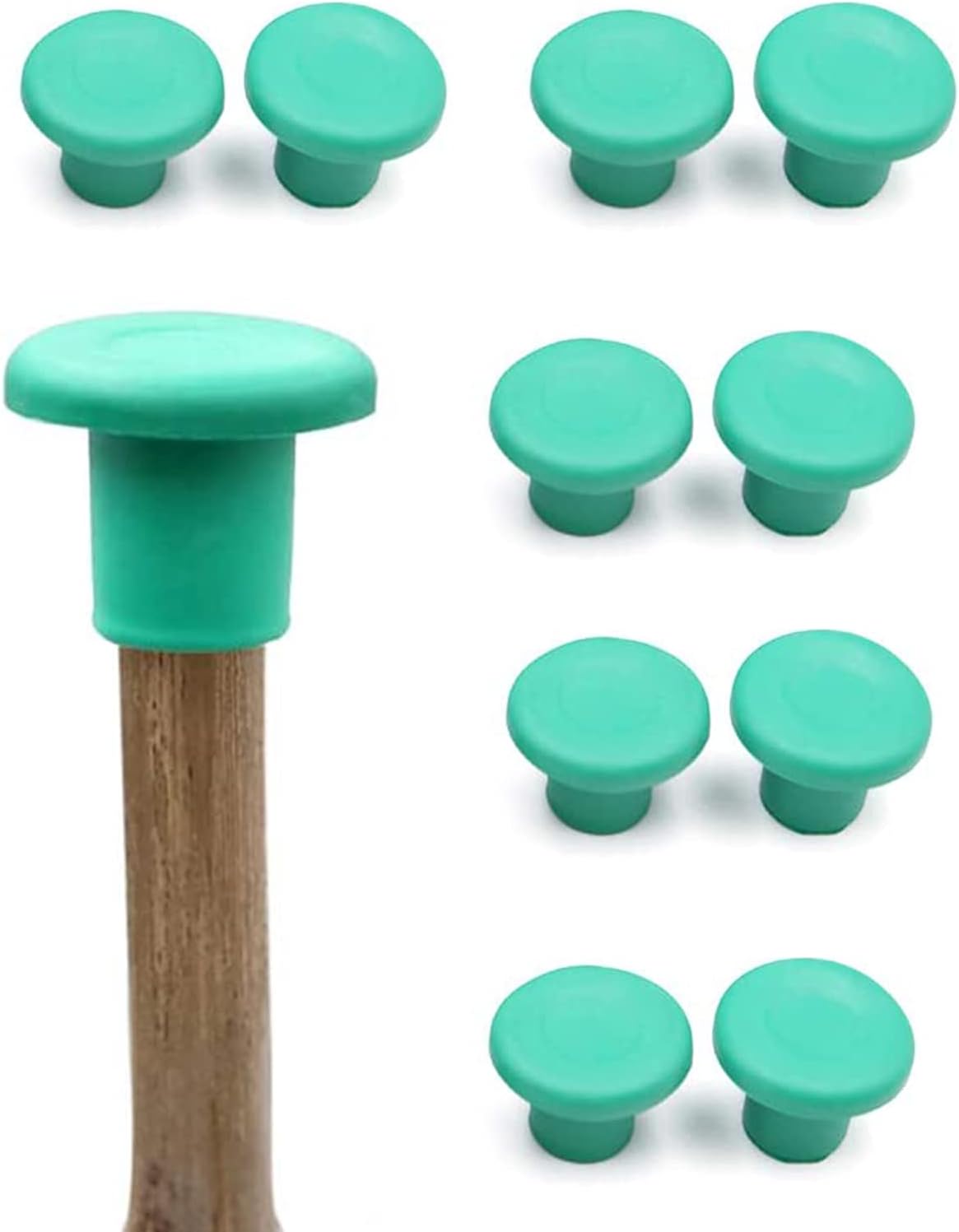 48 Pcs Cane Caps Rubber Garden Bamboo Cane Toppers Protectors Cane