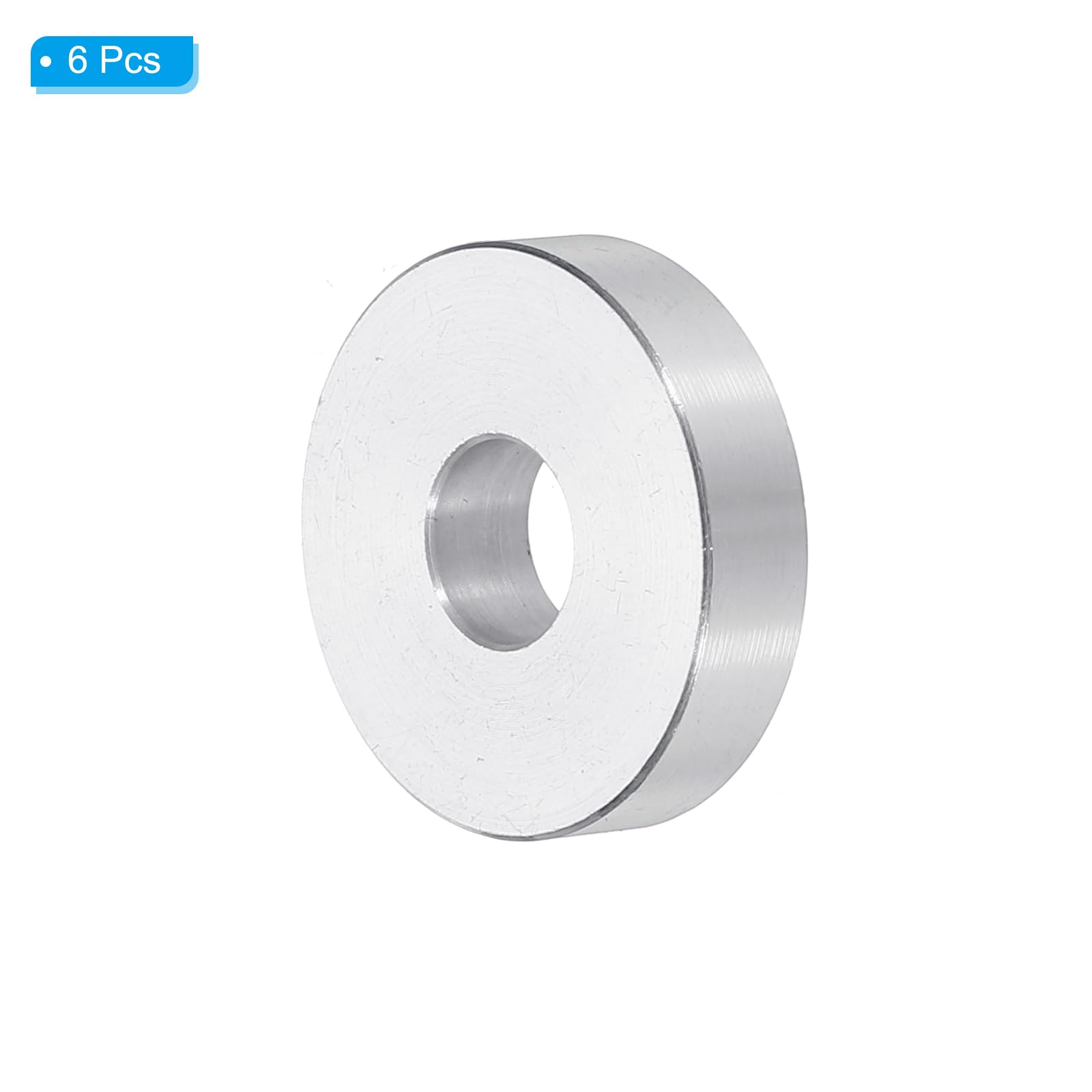 PATIKIL M8 Aluminum Spacers, 6pcs 5/16" x 1" Round Metal Spacers for 5/16 or M8 Screw Bolts - Image 3