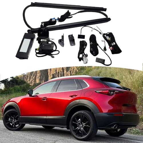 4621B - Power Liftgate may Partially Lower - 2020-2021 Mazda CX-30 5 Retrofit Power Tailgate System Fit for Mazda CX-30 CX30 2020-2025 Modified Trunk Door Electric Liftgate Kit Lift Support Remote Automatic Control Without Foot Sensor