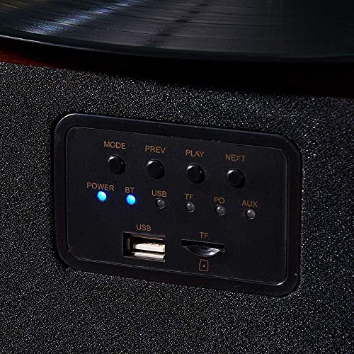 AURADO Tourne-Disque, Gramophone Retro Vinyl Record Playing Machine Multifonction USB Bluetooth TF Card Player Player… - Les Beatles, Paul McCartney, John Lennon, RIngo Starr, George Harrison AURADO Tourne-Disque, Gramophone Retro Vinyl Record Playing Machine Multifonction USB Bluetooth TF Card Player Player… – Image 4