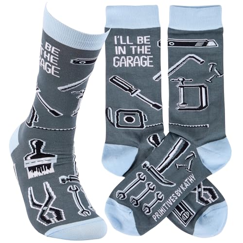 Chaussettes thème garage et vagues de la mer pour vos week-ends de bricolage et détente