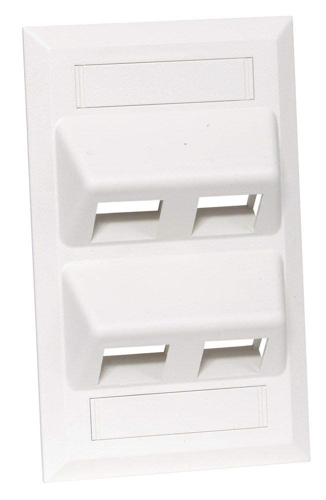 Angled Plate 4 Port White Angled Plate 4 Port White