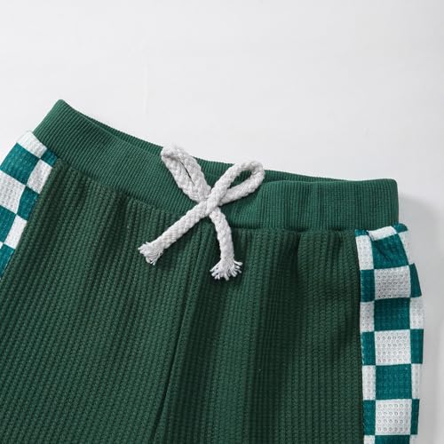 Image of Kid Toddler Boy Clothes Color Block Sweatshirt and Casual Pants 2Pcs Boys Fall Winter Outfits 1-5T