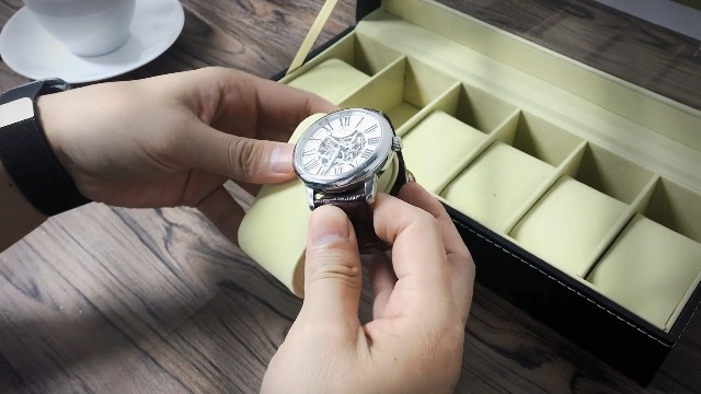 Boîte De Rangement Pour Montres - 6 Fentes Larges - Étanche En Aluminium - 30,5x11,5x6,5 Cm - Neuf Avec étiquettes