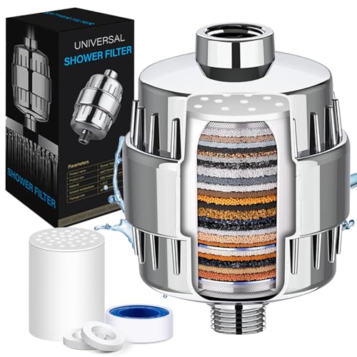 Listado de Cartuchos de filtrado para el agua que Puedes Comprar On-line. 44 Filtro de Agua para Regadera 30 Etapas, Filtro Regadera Con 2 Cartuchos Reemplazables, Elimina El Cloro Y El FlúOr Del Agua,Elimina problemas de Agua Dura,Apto Para Todo Tipo De...