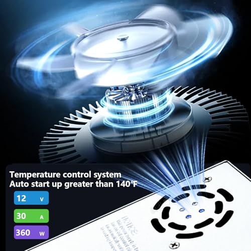 Image of 12V 30A 360W 110V AC to DC Regulated Universal Switching Power Supply, Transformer Adapter LED Driver for LED Strip Lights, CCTV Camera System, CCTV, Radio, 3D Printer