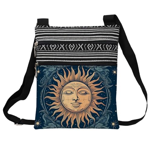 LiuenMgg Smiling Sun Messenger Bag