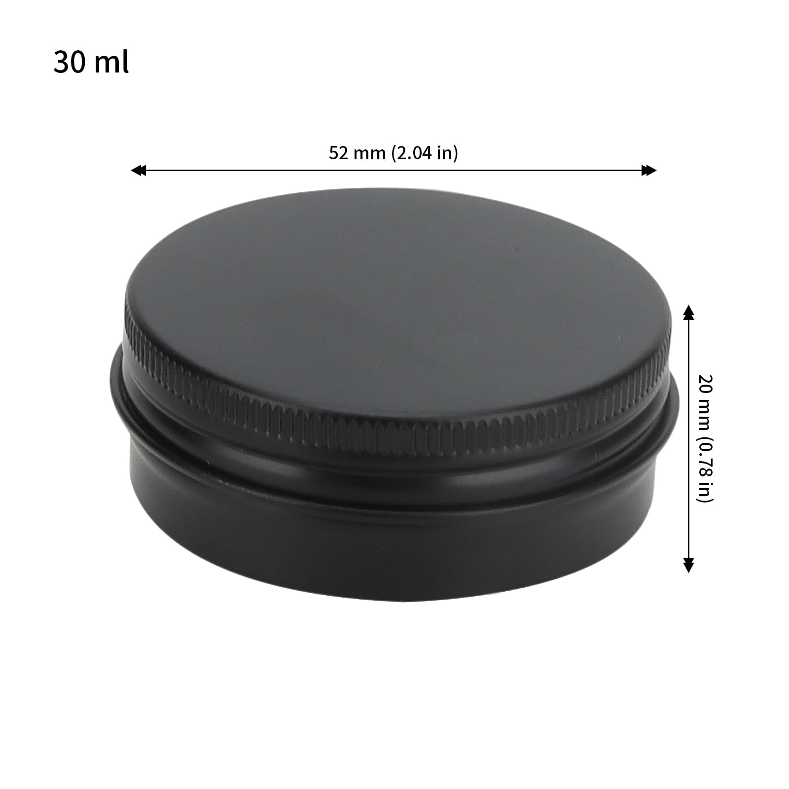30 Stuks Aluminium Blikken Blikjes - Ronde Opslagpotten Schroefdeksels Metalen Blikken Reisblikken Cosmetische Navulbare Containers 100 Ml