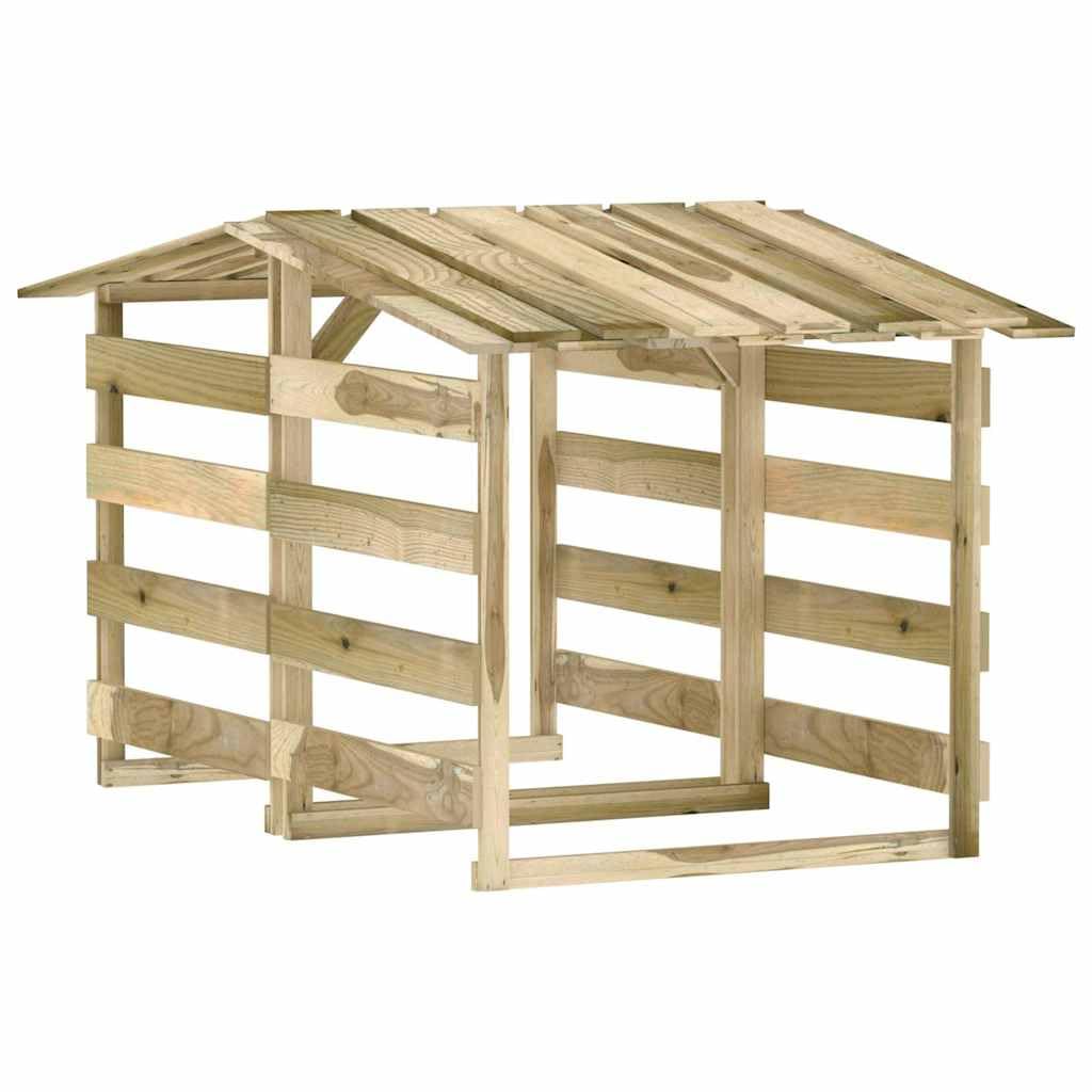 Pergole z dachem 2 szt. Impregnowane drewno sosnowe 100x90x100 cm