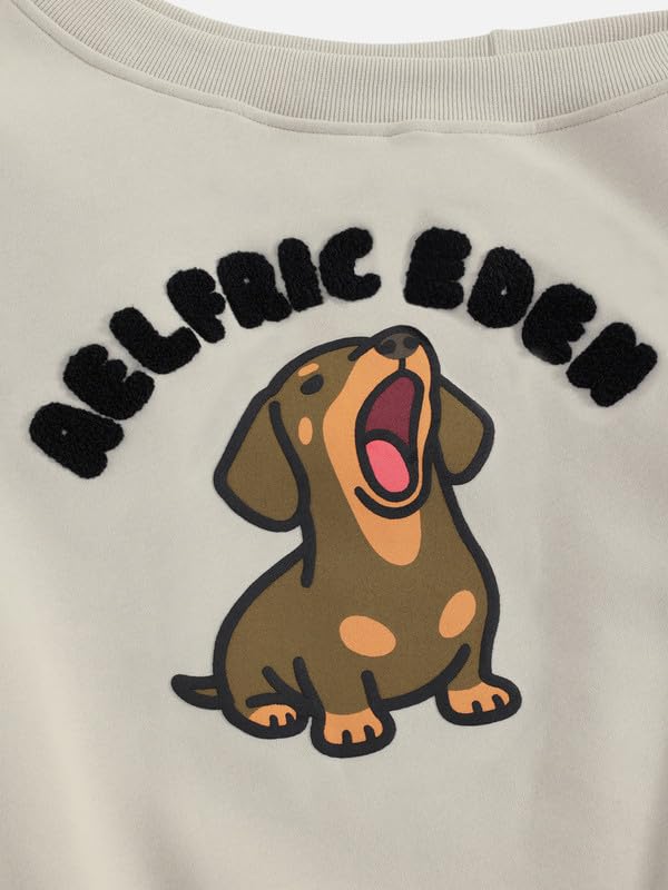 Aelfric Eden jamnik bluza damska z odsłoniętymi ramionami, sweter z długim rękawem, luźna bluzka, modna bluzka na wiosnę i jesień, Y2K Streetwear