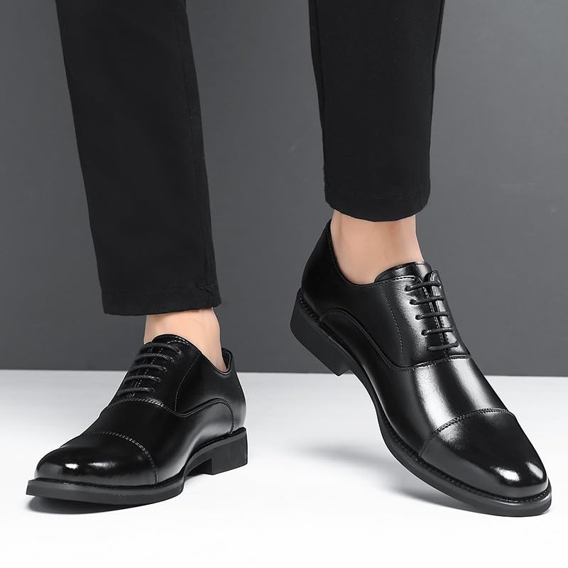 Mens Oxfords Shoes Lace Up Classic Pointed Toe Gradient Design Tuxedo Oxford Classic Modern Wedding Formal Dress Shoes2