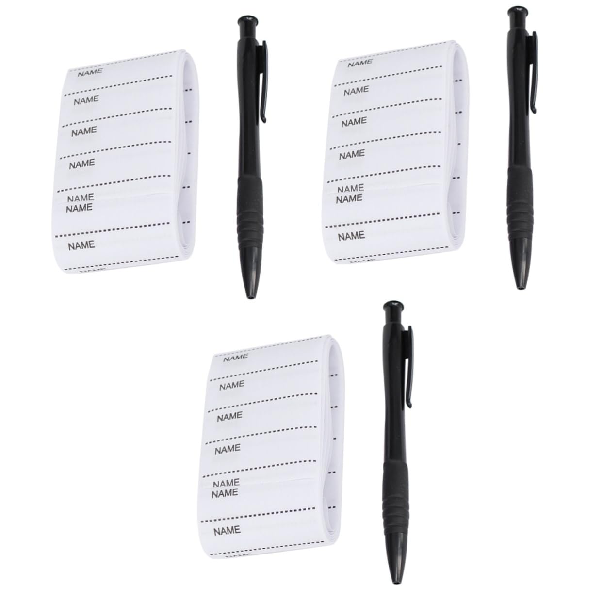 SHINEOFI 3piezas Etiquetas De Nombre Para Ropa Washable Stickers Personalizados Resistentes Para Escuela y Lavandería Bolígrafo