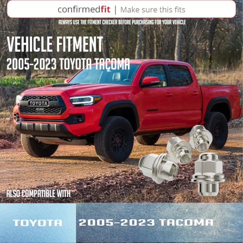 Image of Wheel Accessories Parts 24 Pcs M12x1.5 12x1.5 Thread OEM Factory Style Lug Nuts 1.5 inch Long Chrome 13 /16 inch 21mm Hex Fits Toyota Tacoma | 90084-94001 | 611-211