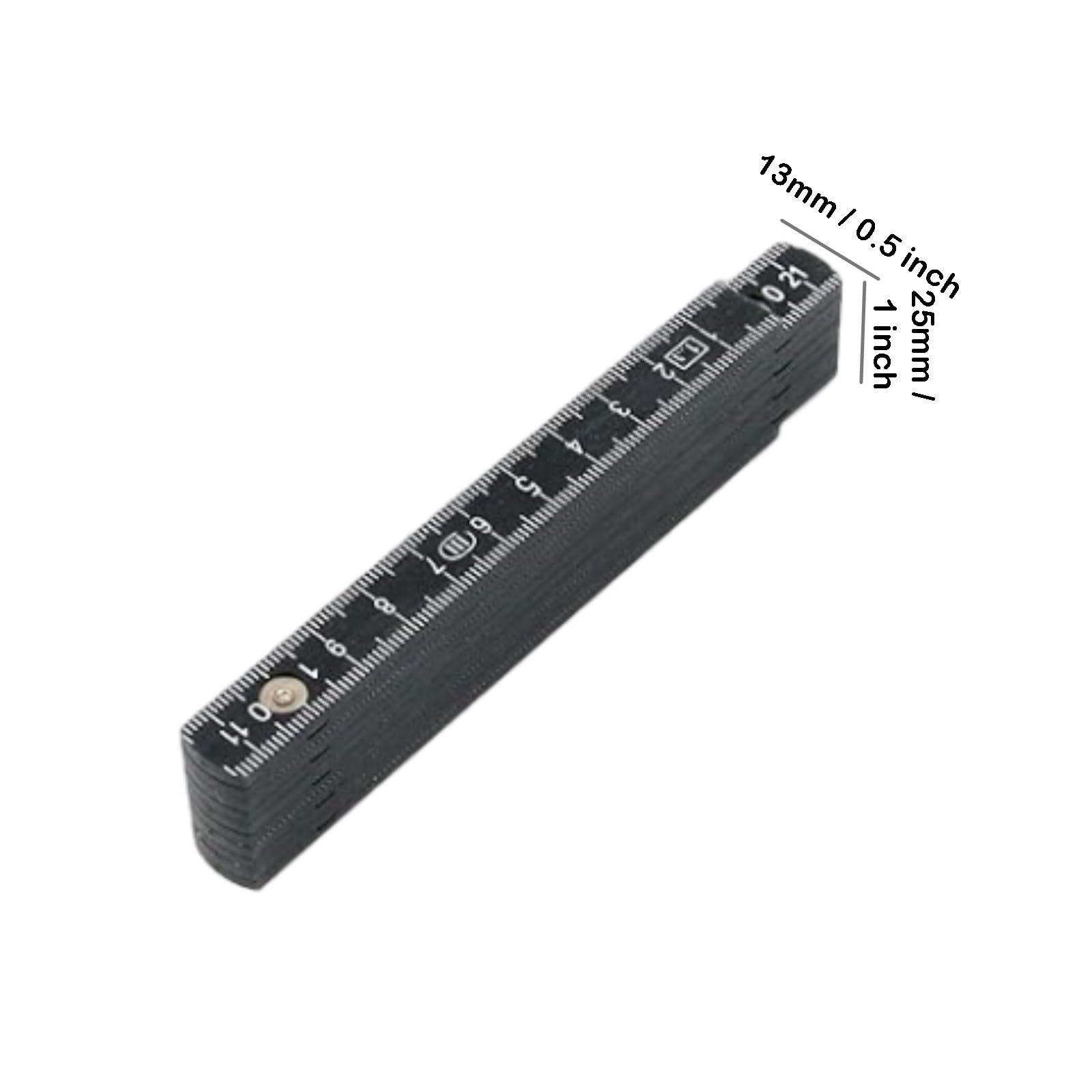 Negro Regla de Carpintería Plegable función de medición de números regla para metros 1 m regla plegable de madera para Todos Trabajos de Bricolaje Hogar Estudio Para Carpintero Herramienta 3 Piezas