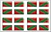 Produktbild Aufkleber Flagge Rechteck 4 Stück Euskadi Harz