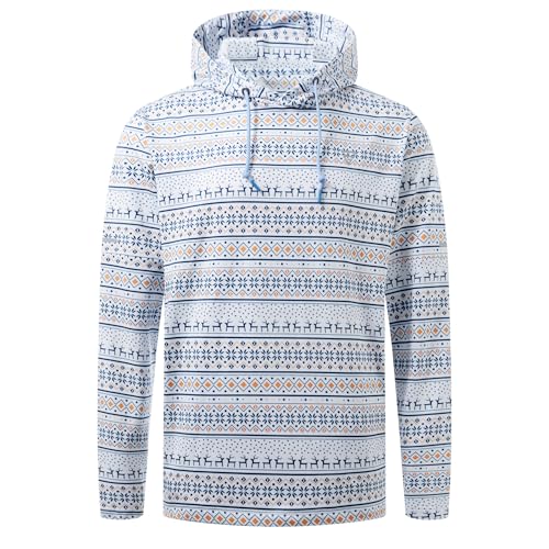 Image of M MAELREG Hoodies for Men Golf Fleece Hooded Sweatshirts Dry Fit Athletic Lightweight Casual Midlayer Mens Hoodies Pullover
