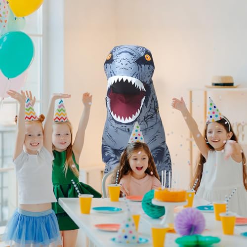 Disfraz inflable de dinosaurio para niños y adolescentes miniatura 7