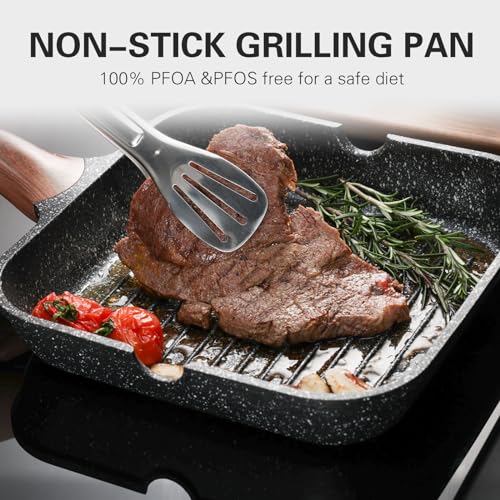 Kordisen Nonstick Grilling Pan With Lid For Stove Tops thumb #1