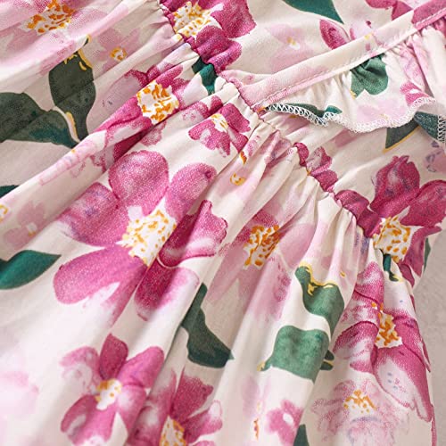 Sweater for Kids Girls Small and Medium Sized Children's Girls Summer Sling Lace Size 12 (Red, 6-7Years)3