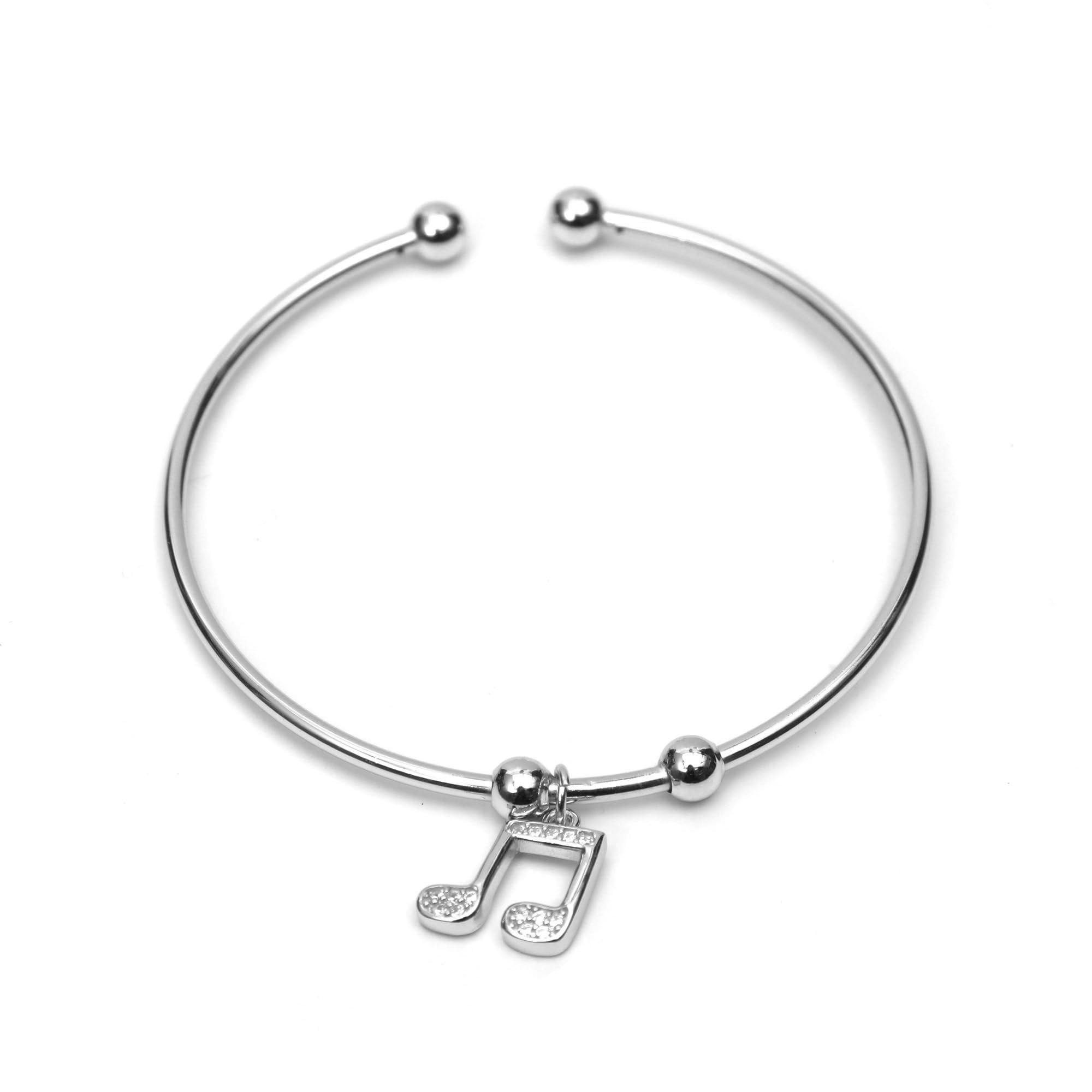 Buy 925 Sterling Silver Music Hollow Charm Bracelet | Bracelet for