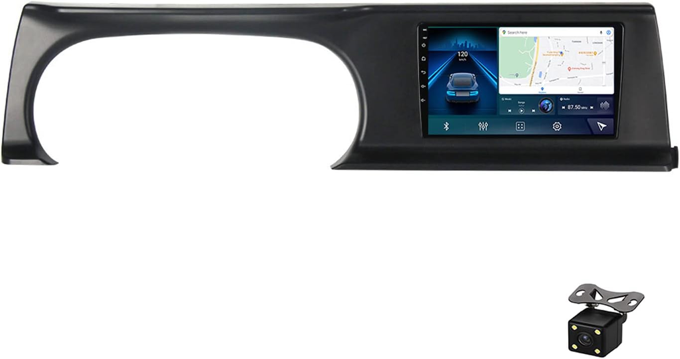 Plusfish 2 DIN Android Autoradio con Telecamera Posteriore GPS