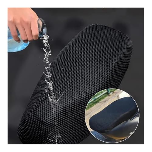 Cubierta Asiento Motocicleta transpirable con cojín protector y malla 6