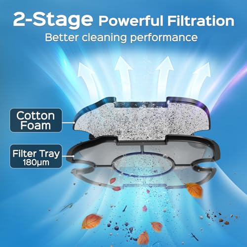 WYBOT A1 Cordless Robotic Pool Cleaner - Blue & Grey