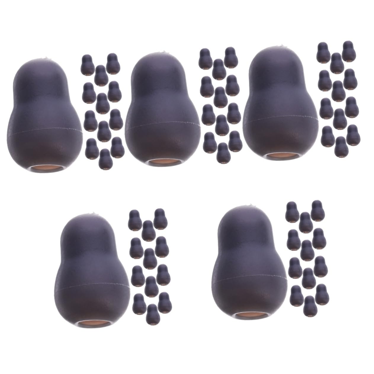 TOPBATHY 5 Series Para Los Estetoscopio Para El Oído Para Dormir Consejos Iii Reemplazo De Auriculares Auricular De Repuesto De Polivinilo Gris 10 Pares*5