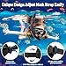 U PHITNIS Kids Snorkeling Set - Childs Dry Top Snorkel Mask with Big Eyes for Boys Girls - Anti-Fog and Anti-Leak Snorkeling Gear for Kids Age 4-12