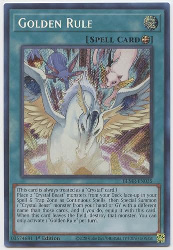 YU-GI-OH! Golden Rule - BLMR-EN035 - Secret Rare - 1st Edition Trading Card Game Single Collectible Card