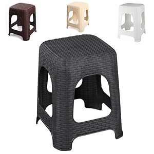 R.G. Hocker Sitzhocker Rattan Optik 160kg Braun