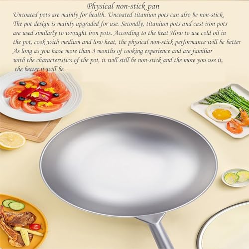 Wok de titanio puro con tapa 32 cm miniatura 5