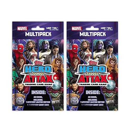 Image of Topps Marvel Hero Attax 22-23 Collection - Trading and collectable top Rated Card Games - Multi Pack of 2