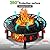 hykolity 40 inch Smokeless Fire Pit Surround Table, 3 in 1 Outdoor Fire Pit with Side Table& Grill.Fueled by Pellets or Wood.Outdoor Smokeless FirePit with Stove,for Patio, Backyard, Camping