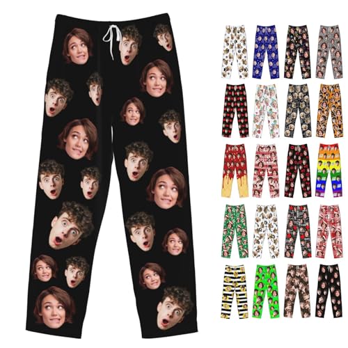 Personalized Pajama Pants Custom Funny Pajama Pants Personalized Customizable PJ Pant with Face Photo