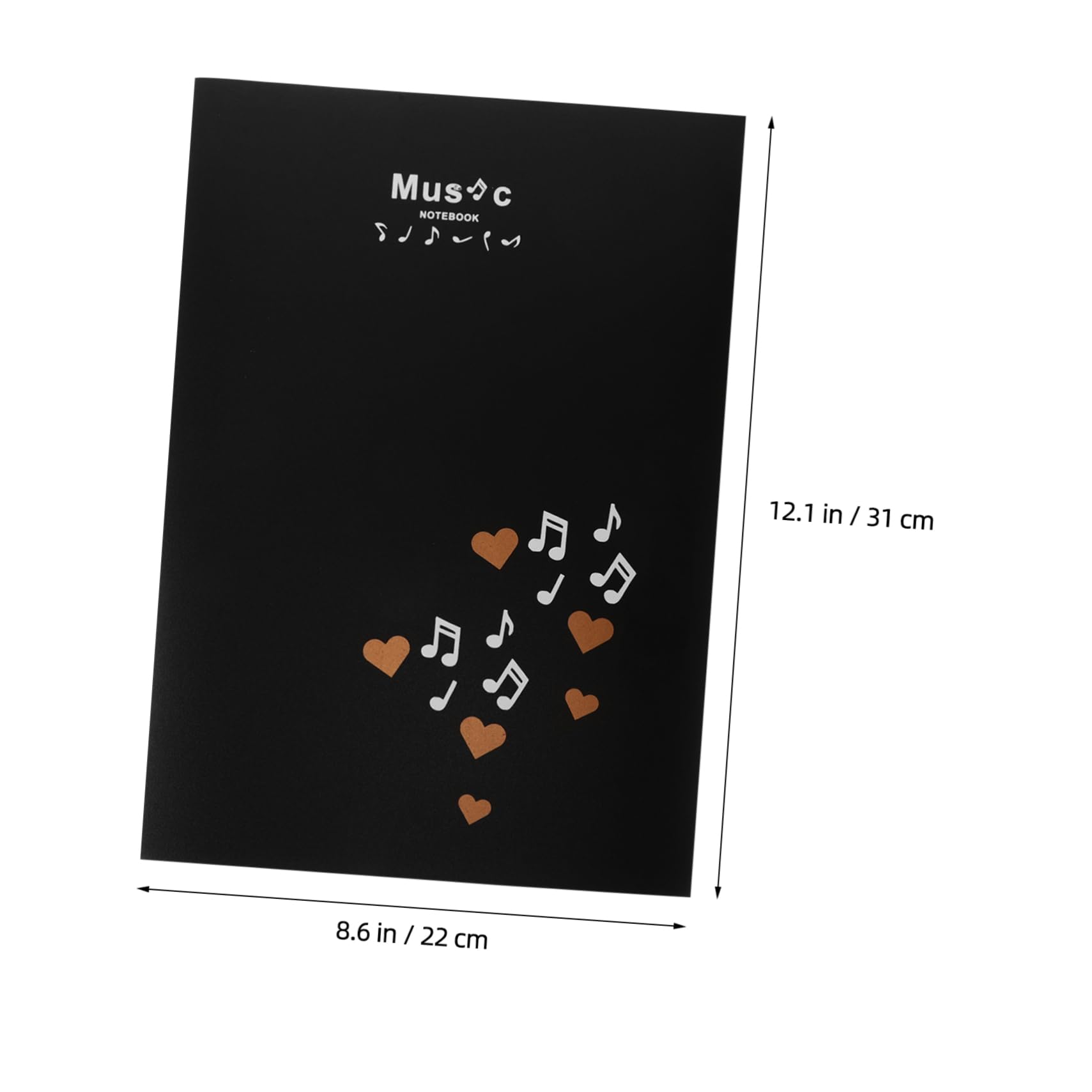 Totority Portable Black A4 Music Folder: 6-Page 4 2 Editable Piano Score Holder Tidy Document Organizer for Work School Presentations