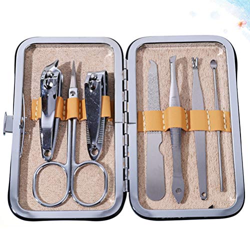 Conjunto de 7 peças de cortador de unha profissional Pretyzoom Kit de cortador de unhas pedicure kit