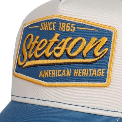 Image of Stetson American Heritage Trucker Cap Men Breathable Mesh Snapback Summer Winter