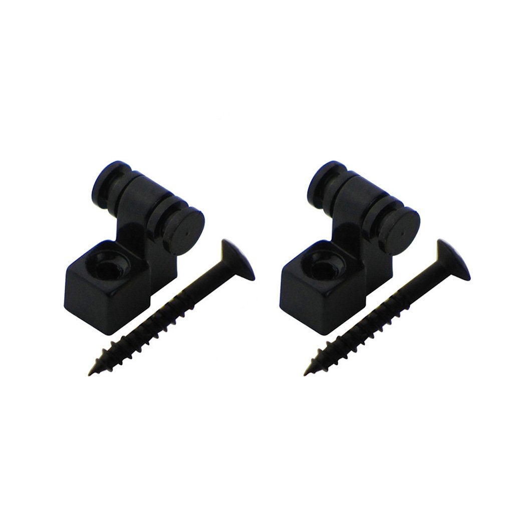 Fleor 4 Stck. Schwarz Bass Saitenhalter Baum Mit