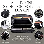 BULL GUARD Crossbody Leather Wallet Phone Purse, Anti Theft and RFID Blocking, Small Elegant Design for Travel - Image 3