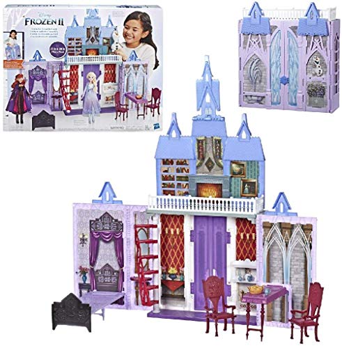 Disney Frozen 2 Fold and Go Portable Arendelle Castle Exclusive Dollhouse Playset - unisex