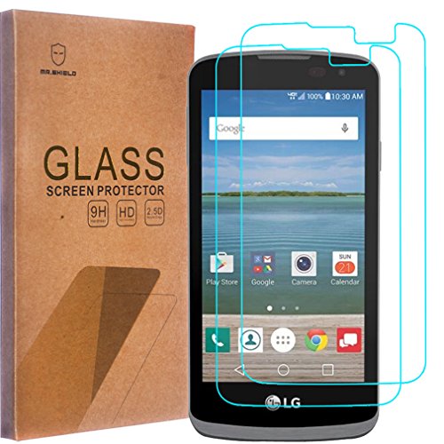[2-Pack]-Mr.shield Designed For Lg K4 Lte/Lg Optimus Zone 3 Iii/Lg Spree [Tempered Glass] Screen Protector With Lifetime Replacement #TOP1
