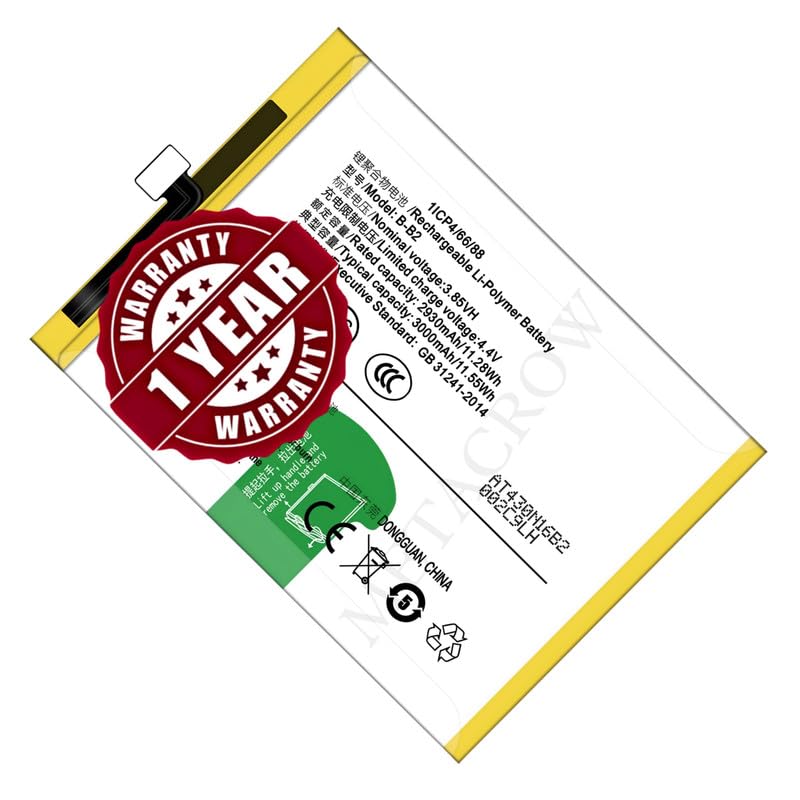 Image of Original B-B2 Battery Compatible for Vivo Y65 (1719) | Y66 (V5 Lite) Vivo 1609 | Y67 (Y67L) | V5 (1601) | V5S (1612,1713) - (3000mAh) - 1 Year Warranty JK1