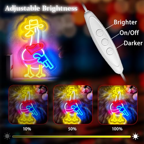 Image of Neon Sign, Goose Neon Signs for Wall Decor LED Signs Neon Light